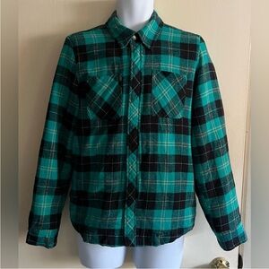 Vintage Anchor Blue Fleeced Flannel Jacket